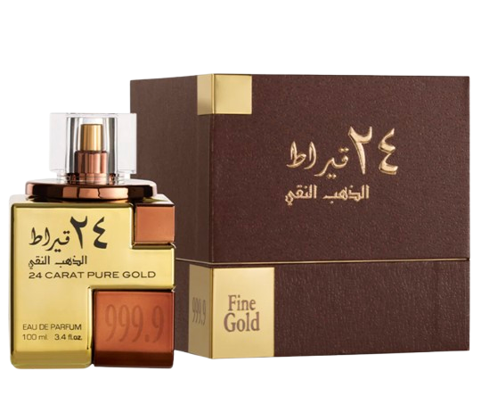 Perfumes Lattafa de oro puro de 24 quilates para mujeres y hombres