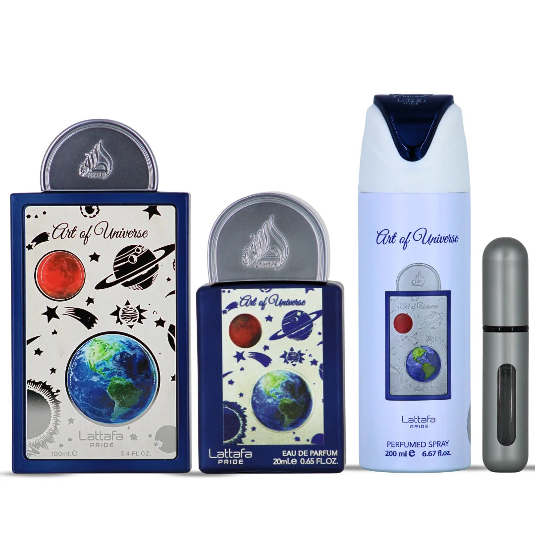 Lattafa Pride Art of Universe 3-Piece Eau de Parfum Gift Set