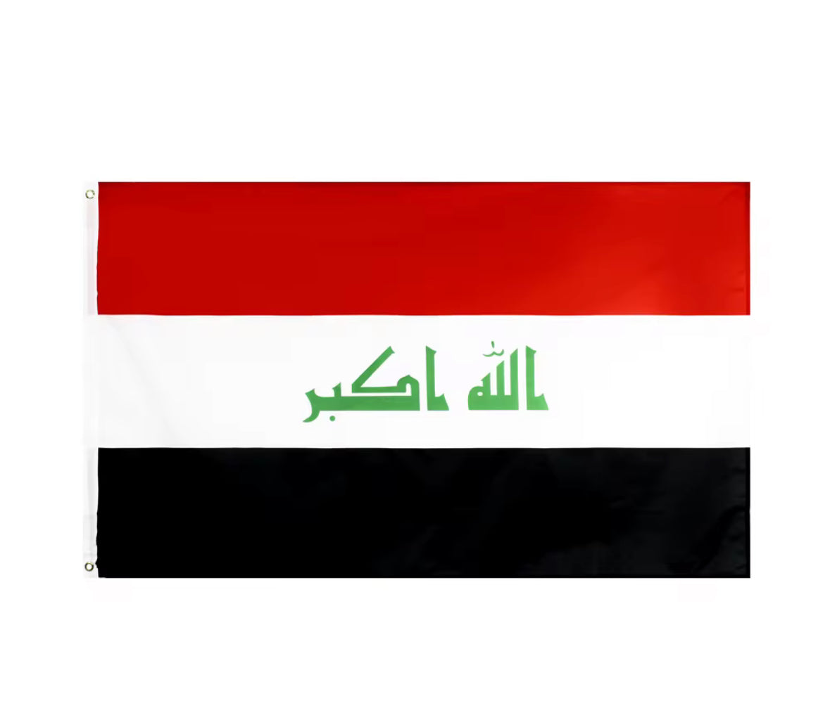 Iraq flag 3x5ft Double Sided print