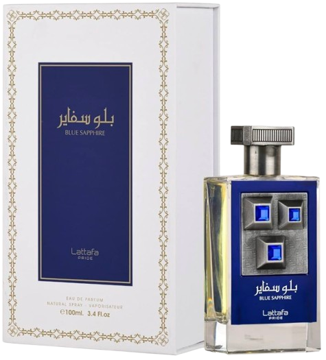 Blue Sapphire Lattafa Perfumes for women and men 3.4oz