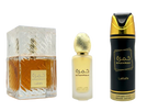 SET DE REGALO Khamrah de Lattafa EDP UNISEX DE 3 PIEZAS
