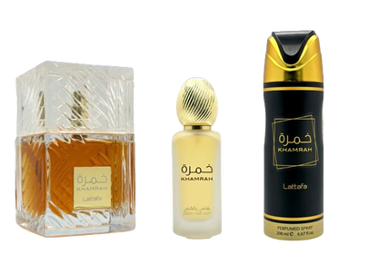 Khamrah GIFTSET by Lattafa EDP UNISEX 3PC