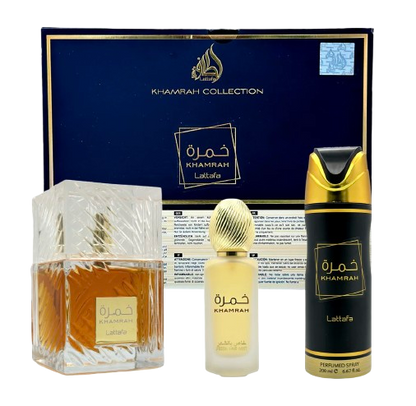 Khamrah GIFTSET by Lattafa EDP UNISEX 3PC