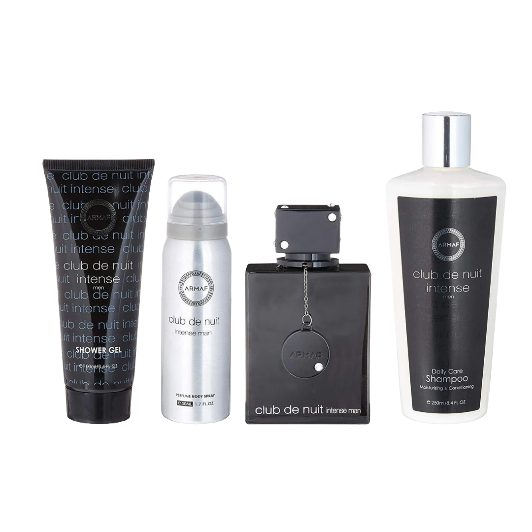 Club de nuit black men intense gift set