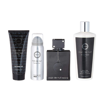 Club de nuit black men intense gift set