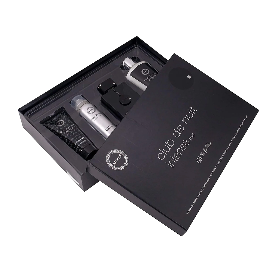 Club de nuit black men intense gift set