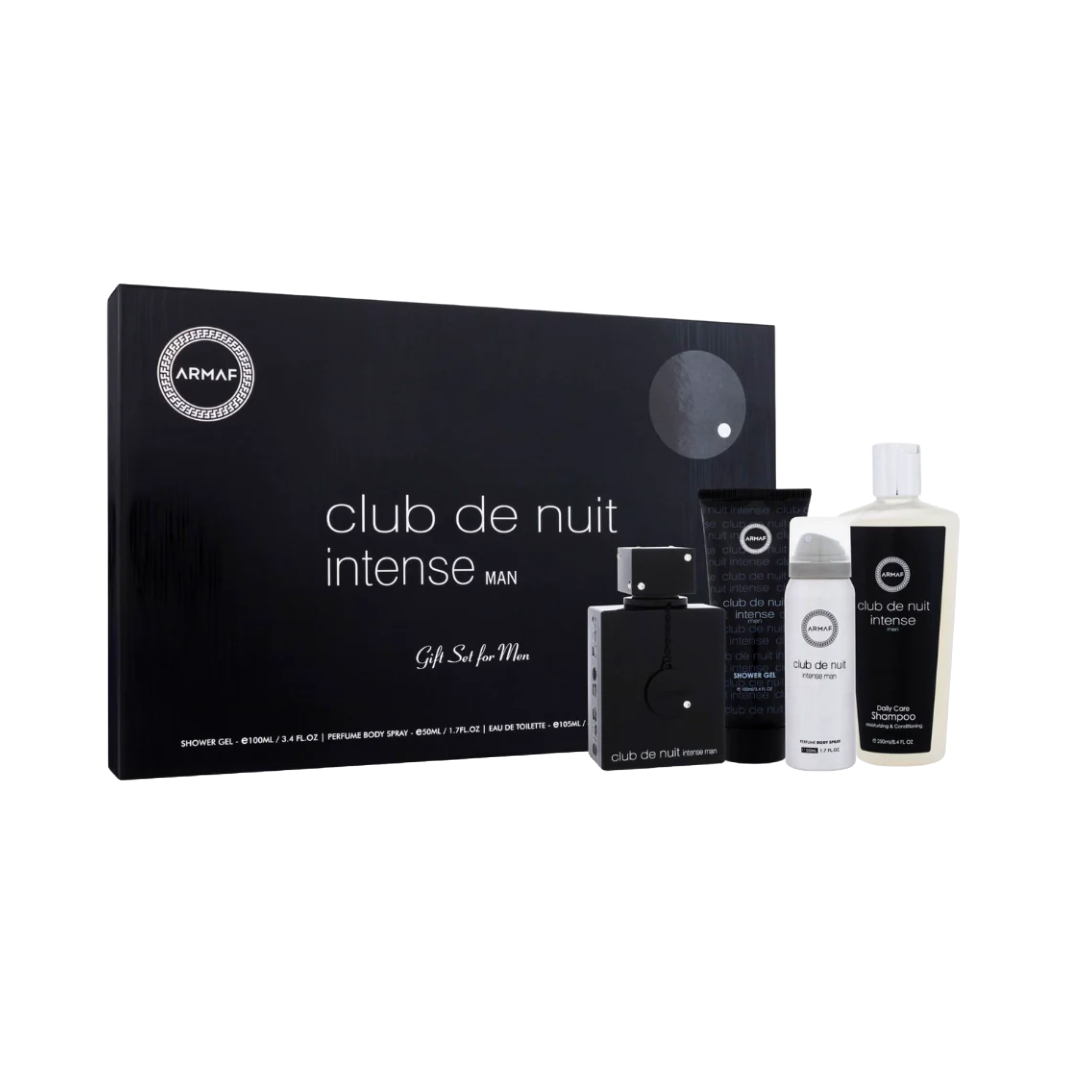 Club de nuit black men intense gift set