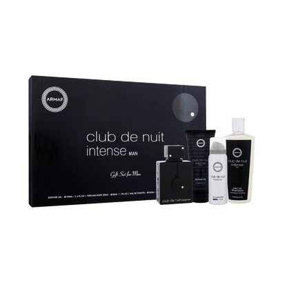 Club de nuit black men intense gift set