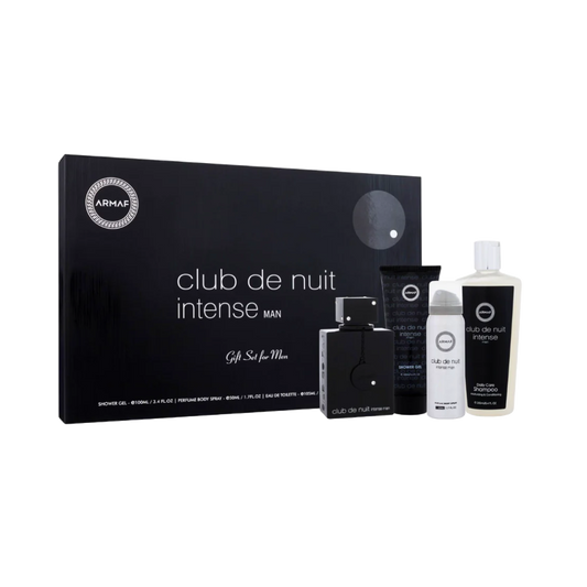 Club de nuit black men intense gift set