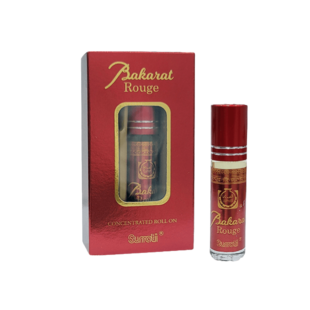 BAKARAT ROUGE CONCENTRATED PERFUME OIL ROLL ON UNISEX BY SURRATI 6ML