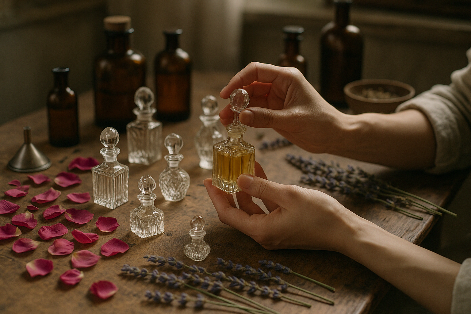 show perfumes made with care